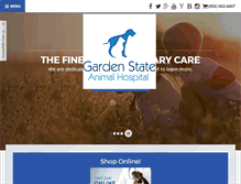 Tablet Screenshot of gardenstateanimalhospital.com